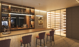 Nueva villa de diseño en venta con arquitectura moderna e impresionantes vistas al mar en la codiciada Milla de Oro de Marbella 47090 