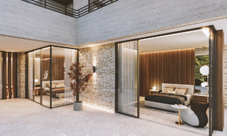 Nueva villa de diseño en venta con arquitectura moderna e impresionantes vistas al mar en la codiciada Milla de Oro de Marbella 47093 