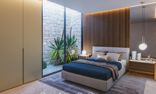 Nueva villa de diseño en venta con arquitectura moderna e impresionantes vistas al mar en la codiciada Milla de Oro de Marbella 47094 