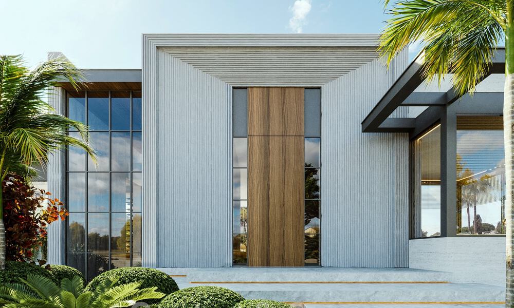 Nueva villa de diseño en venta con arquitectura moderna e impresionantes vistas al mar en la codiciada Milla de Oro de Marbella 47105