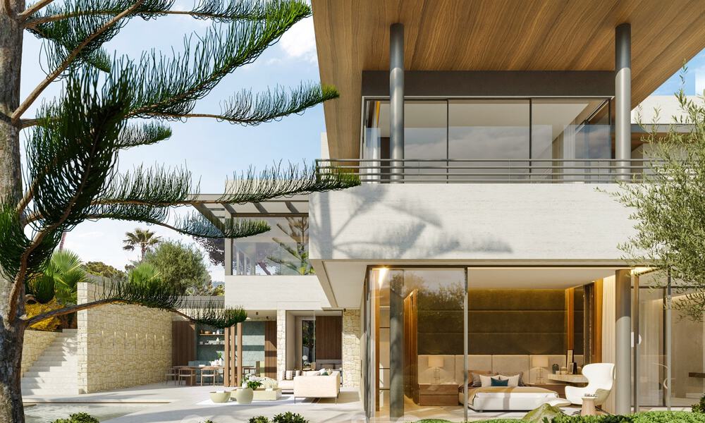 Nueva villa de diseño en venta con arquitectura moderna e impresionantes vistas al mar en la codiciada Milla de Oro de Marbella 47107