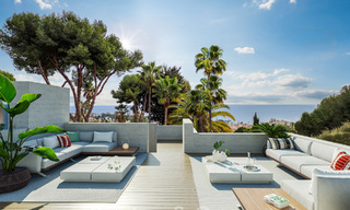 Nueva villa de diseño en venta con arquitectura moderna e impresionantes vistas al mar en la codiciada Milla de Oro de Marbella 47108 