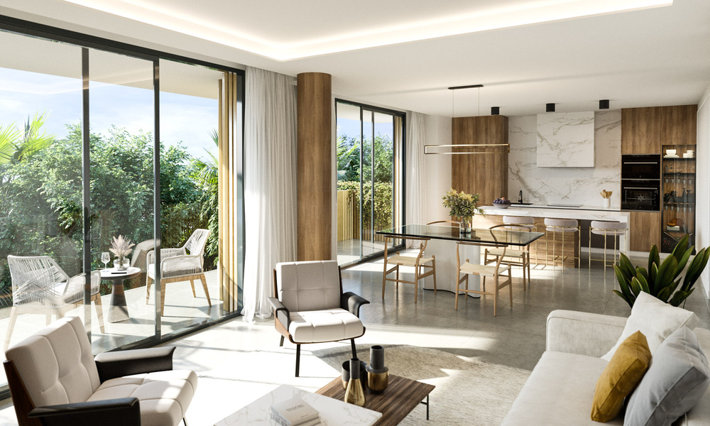 Apartamentos de lujo de nueva construcción en venta a un paso de la playa en el centro de Marbella 46854