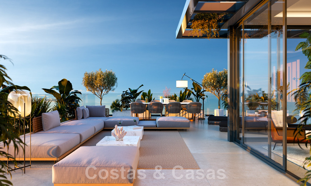 Apartamentos de lujo de nueva construcción en venta a un paso de la playa en el centro de Marbella 46855