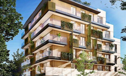 Apartamentos de lujo de nueva construcción en venta a un paso de la playa en el centro de Marbella 46859