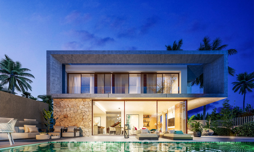 Se vende villa de diseño sobre plano, con solárium a un paso de la playa en el corazón de la Milla de Oro de Marbella 47560