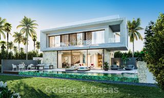 Se vende villa de diseño sobre plano, con solárium a un paso de la playa en el corazón de la Milla de Oro de Marbella 47564 
