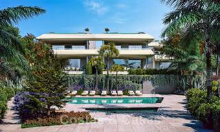 Se vende villa moderna, lista para entrar a vivir, decorada por Tom Ford, con vistas panorámicas al mar, cerca de todos los servicios, en el corazón de Nueva Andalucía, Marbella 47208 