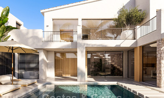 Villa de diseño escandinavo en venta, totalmente renovada con un diseño elegante en la zona residencial de Nueva Andalucía, Marbella 47476 