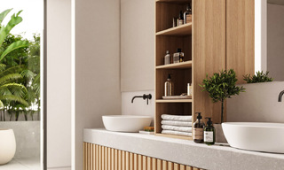 Villa de diseño escandinavo en venta, totalmente renovada con un diseño elegante en la zona residencial de Nueva Andalucía, Marbella 47479 