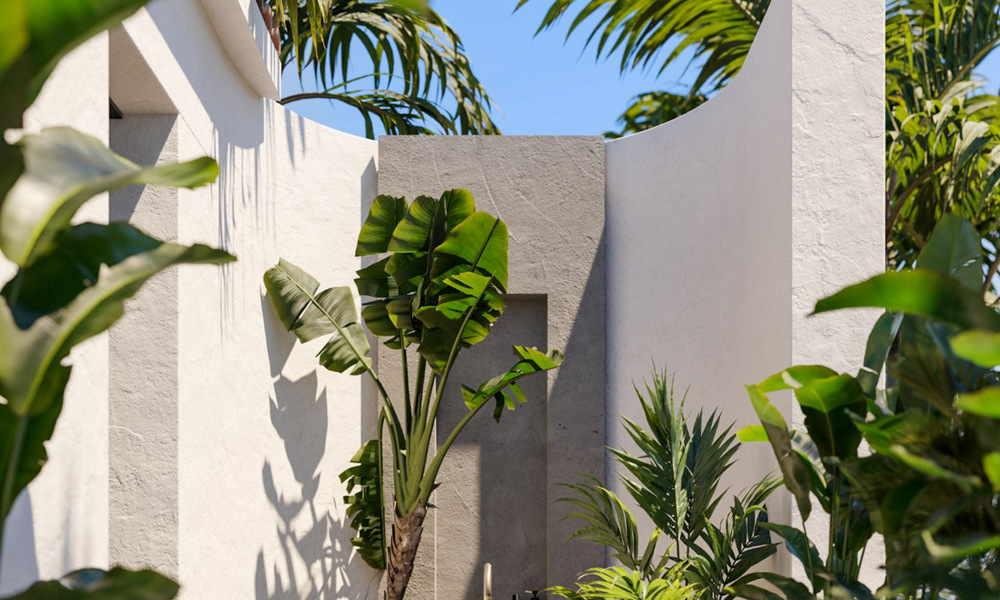 Villa de diseño escandinavo en venta, totalmente renovada con un diseño elegante en la zona residencial de Nueva Andalucía, Marbella 47486