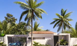 Villa de diseño escandinavo en venta, totalmente renovada con un diseño elegante en la zona residencial de Nueva Andalucía, Marbella 47489 