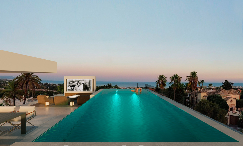 Nuevo e innovador proyecto en venta que consta 6 exclusivas villas con vistas al mar, a poca distancia de Puerto Banus en Nueva Andalucía, Marbella 47255