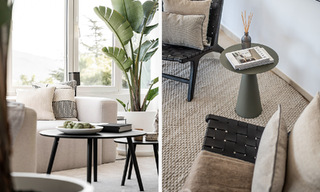 Villa mediterránea independiente en venta a poca distancia de los servicios con vistas al valle del golf y al paisaje de la montaña en Nueva Andalucía, Marbella 47557 