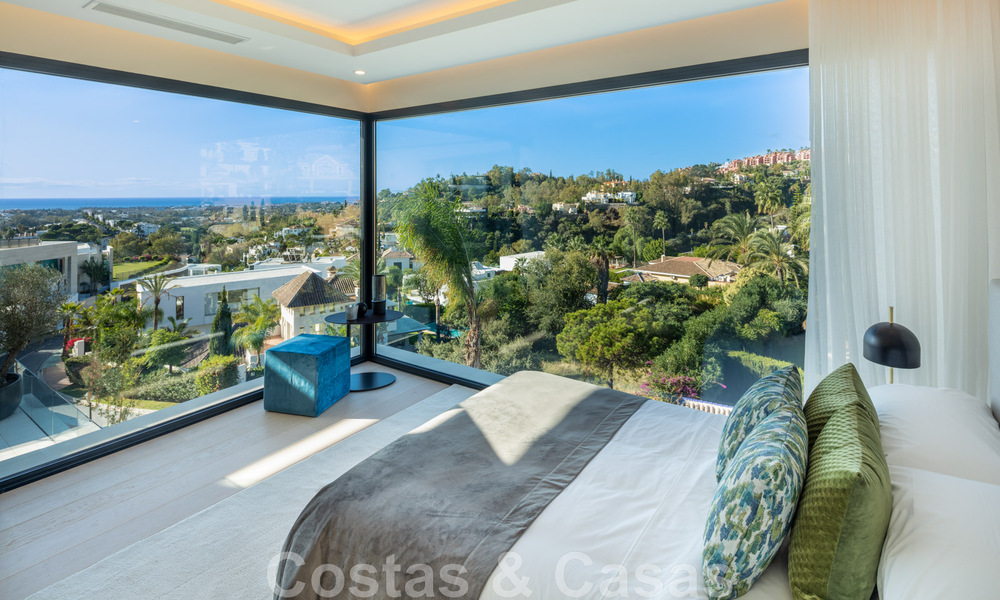 Villa de lujo arquitectónico en venta con vistas panorámicas al mar, en codiciada zona residencial en La Quinta, Benahavis - Marbella 47957