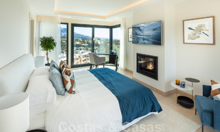 Villa de lujo arquitectónico en venta con vistas panorámicas al mar, en codiciada zona residencial en La Quinta, Benahavis - Marbella 47959 