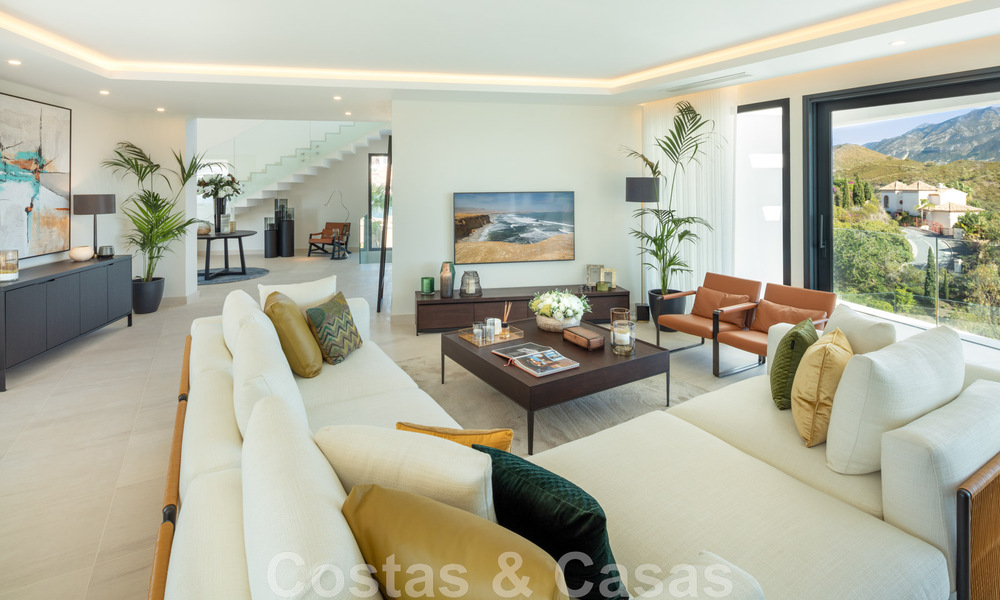 Villa de lujo arquitectónico en venta con vistas panorámicas al mar, en codiciada zona residencial en La Quinta, Benahavis - Marbella 47968