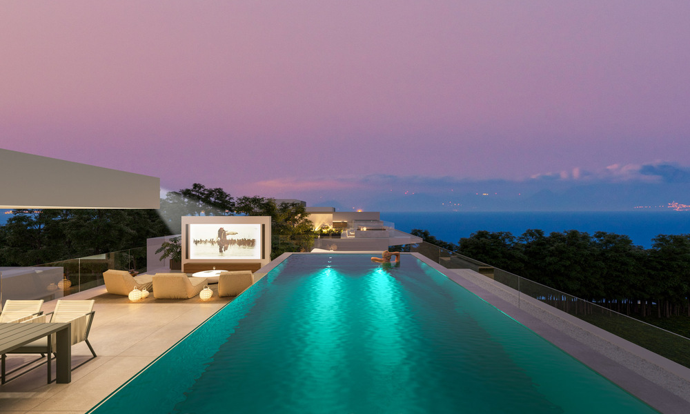 Reventa! Villa de lujo en venta en un nuevo proyecto innovador que consta de 12 villas sofisticadas con vistas al mar, en la Milla de Oro de Marbella 47772