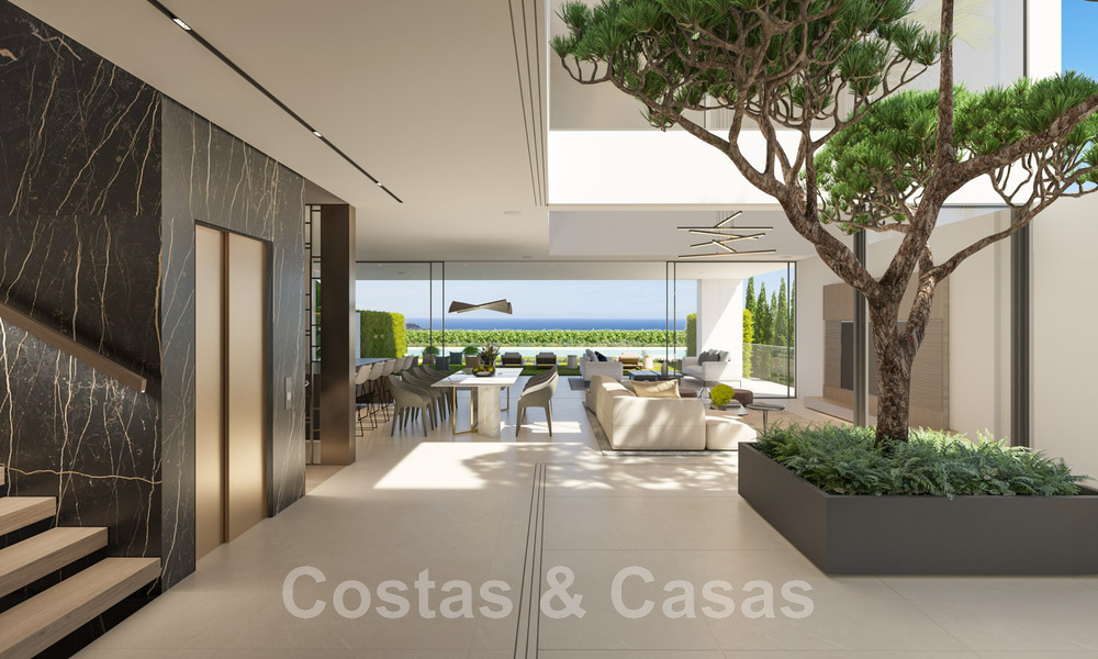 Reventa! Villa de lujo en venta en un nuevo proyecto innovador que consta de 12 villas sofisticadas con vistas al mar, en la Milla de Oro de Marbella 47773