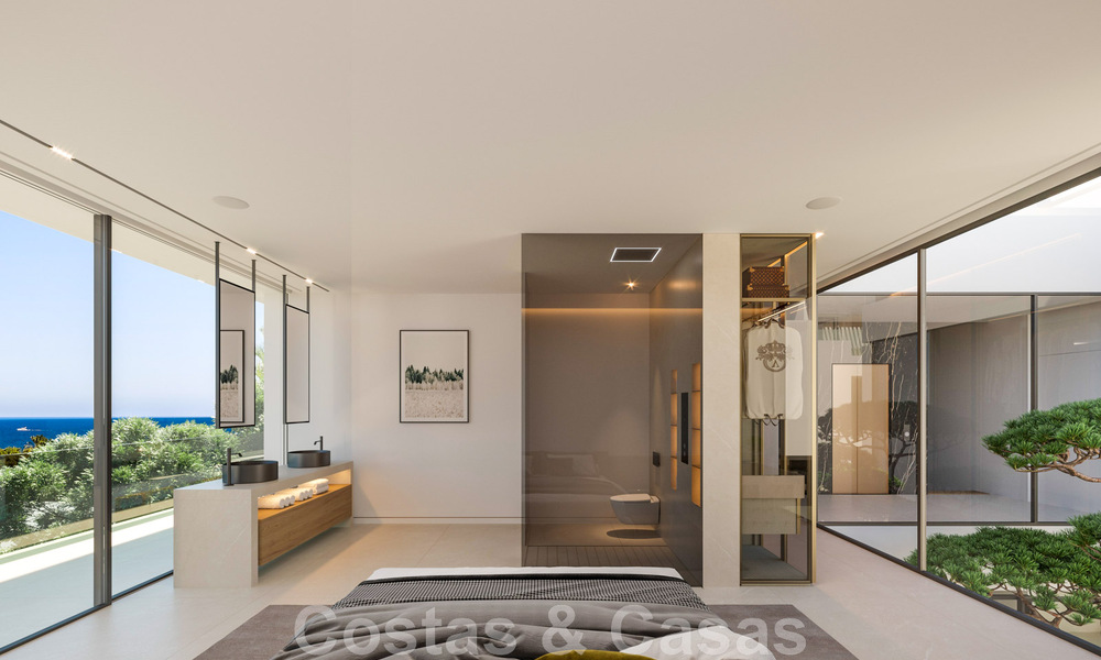Reventas! Villa de lujo en venta en un nuevo proyecto innovador que consta de 12 villas sofisticadas con vistas al mar, en la Milla de Oro de Marbella 47779
