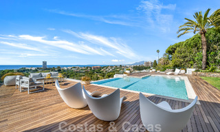 Moderna villa de nueva construcción con piscina infinita y vistas panorámicas al mar en venta al este de Marbella centro 51937 