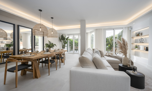 Lista para entrar a vivir! Casa adosada reformada contemporánea en venta con vistas al mar, en La Quinta en Benahavis - Marbella 48414