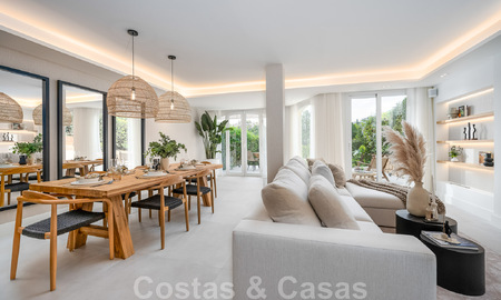 Lista para entrar a vivir! Casa adosada reformada contemporánea en venta con vistas al mar, en La Quinta en Benahavis - Marbella 49459