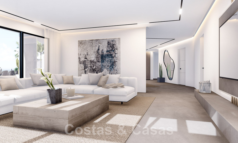 Villa contemporánea y moderna en venta situada en las colinas de Elviria, al este del centro de Marbella 48057
