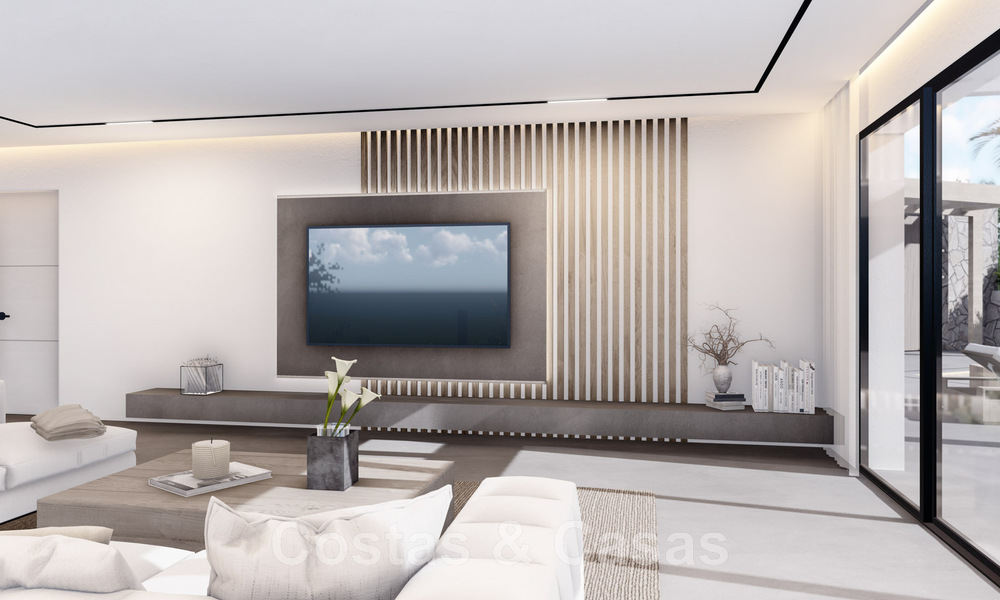 Villa contemporánea y moderna en venta situada en las colinas de Elviria, al este del centro de Marbella 48058