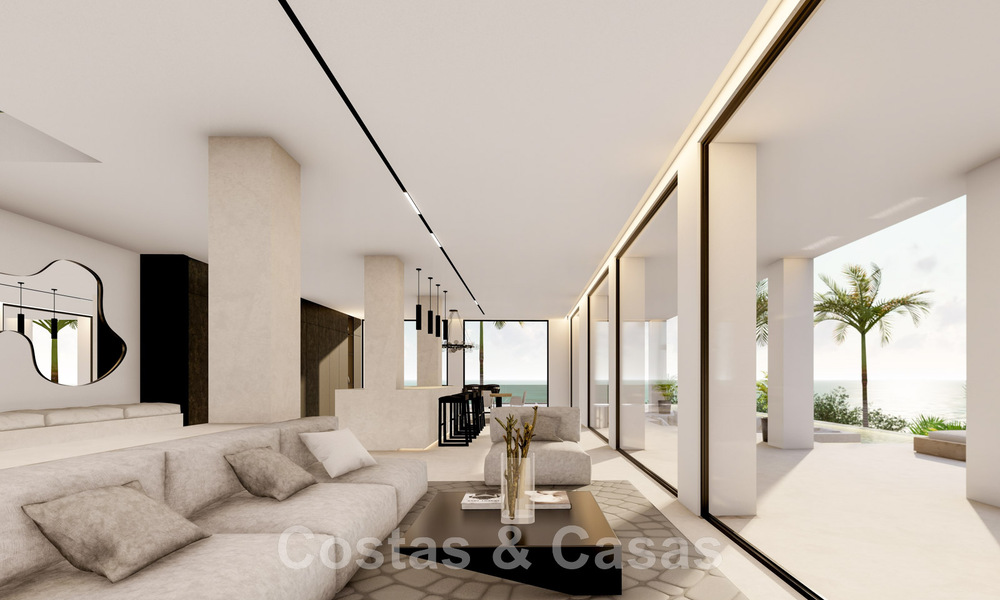 Nueva villa de diseño en venta con vistas panorámicas al mar en zona tranquila a poca distancia de la playa en Manilva, Costa del Sol 48063