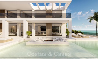 Nueva villa de diseño en venta con vistas panorámicas al mar en zona tranquila a poca distancia de la playa en Manilva, Costa del Sol 48076 