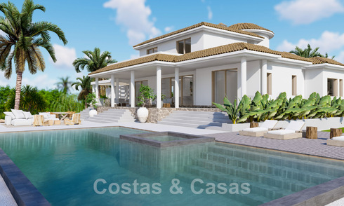 Villa de lujo totalmente reformada en venta en urbanización privilegiada cerca de campos de golf en Marbella - Benahavis 48098