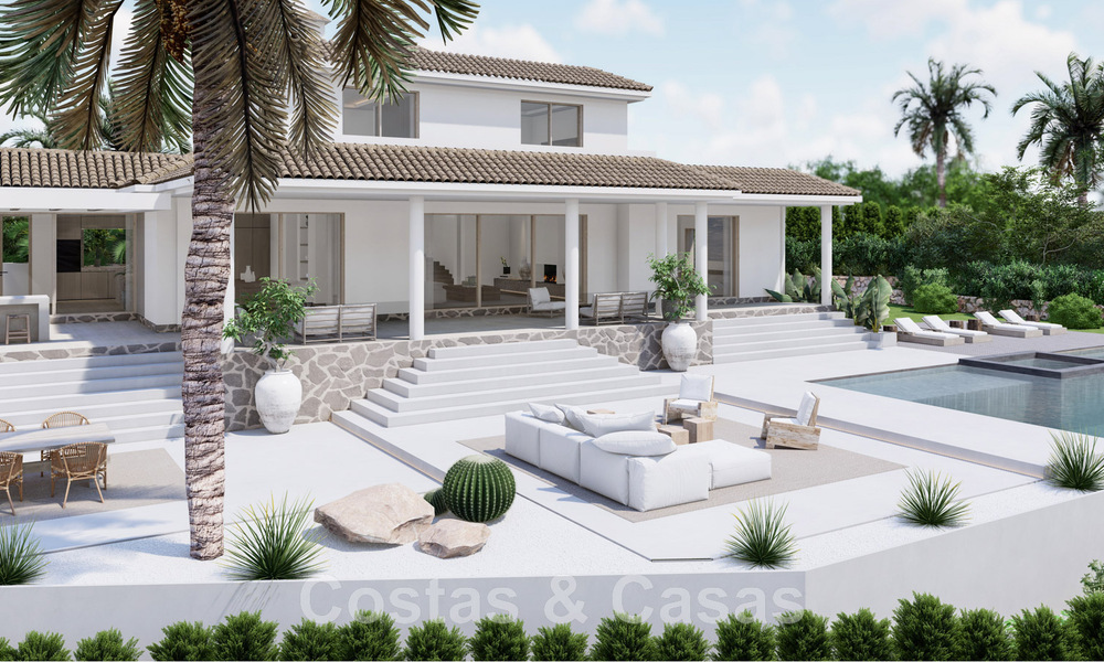Villa de lujo totalmente reformada en venta en urbanización privilegiada cerca de campos de golf en Marbella - Benahavis 48101
