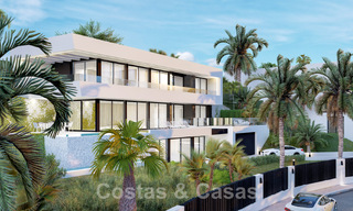 Nuevo! 2 villas modernistas de lujo en venta en una zona verde, con vistas panorámicas al mar al este del centro de Marbella 48104 