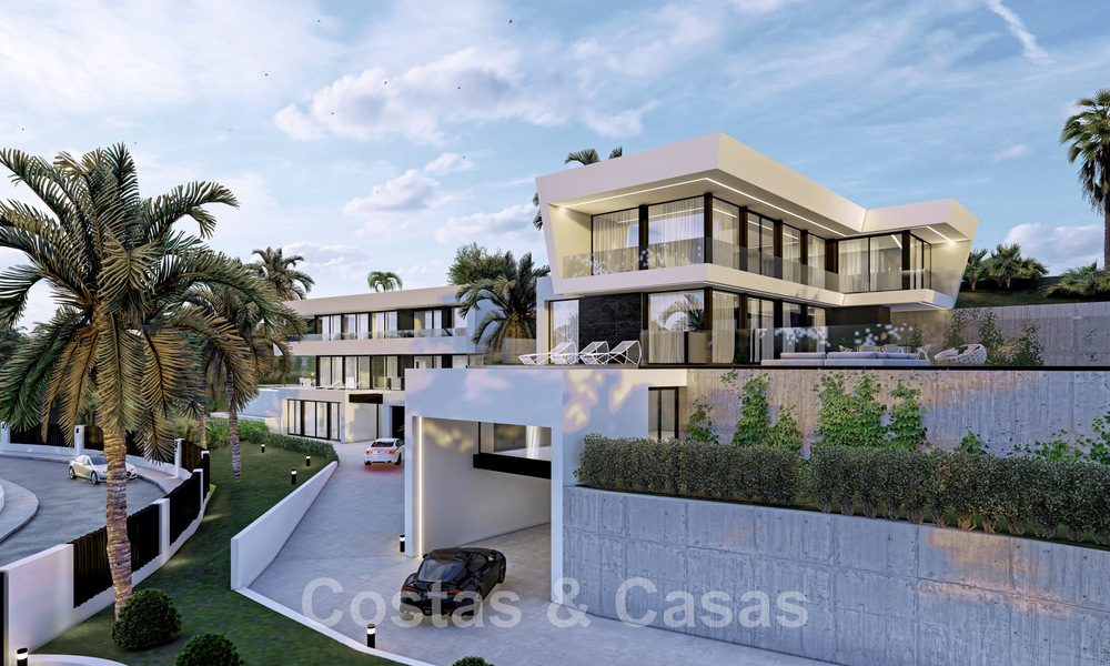 Nuevo! 2 villas modernistas de lujo en venta en una zona verde, con vistas panorámicas al mar al este del centro de Marbella 48106