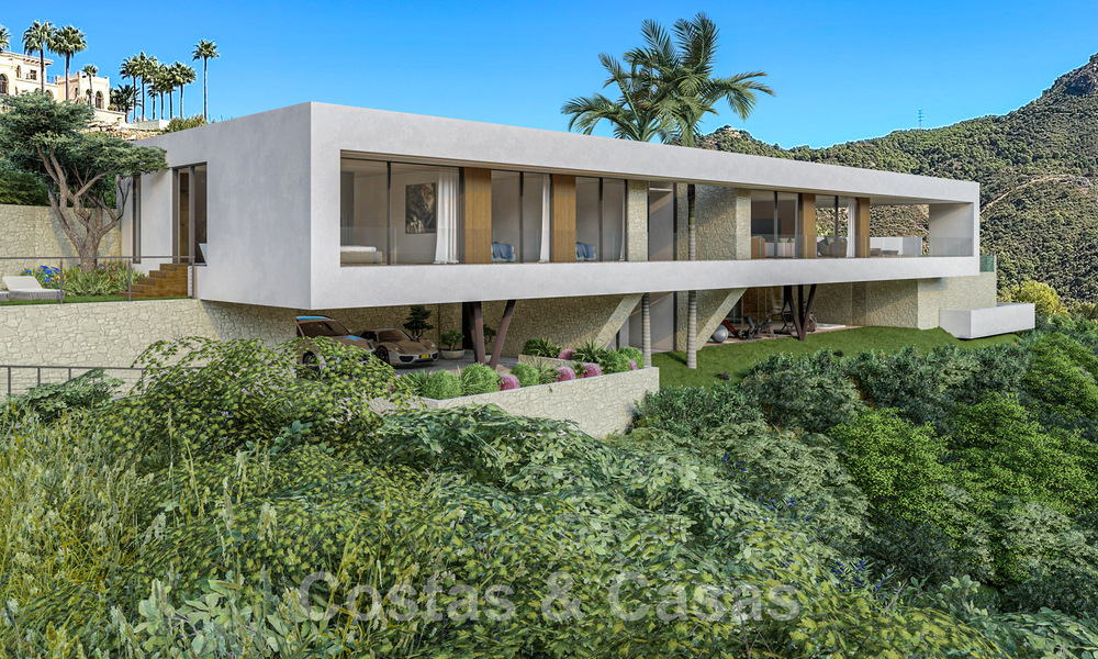 Impresionante villa de lujo en venta con vistas panorámicas al mar en las colinas de Benahavis - Marbella 48509