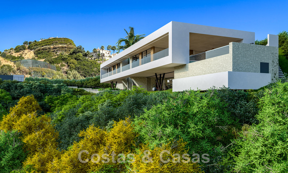 Impresionante villa de lujo en venta con vistas panorámicas al mar en las colinas de Benahavis - Marbella 48513