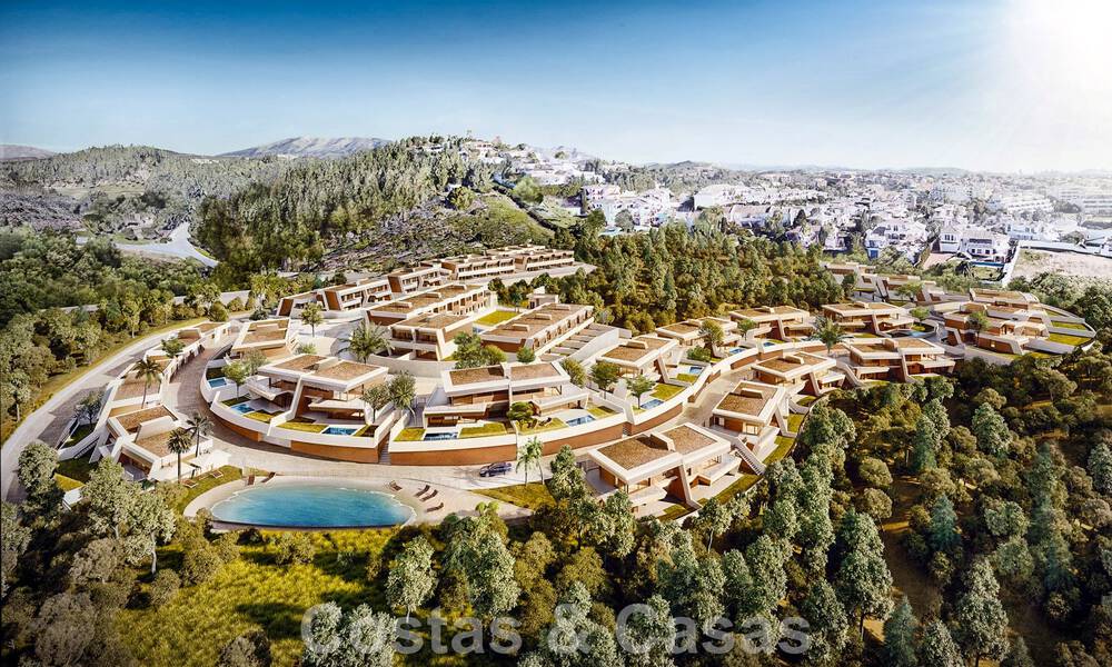 Magnífica casa piloto en venta en nuevo proyecto de casas con vistas al mar en un complejo de lujo Mijas, Costa del Sol 48599