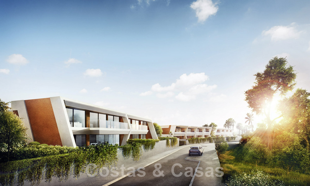 Magnífica casa piloto en venta en nuevo proyecto de casas con vistas al mar en un complejo de lujo Mijas, Costa del Sol 48600