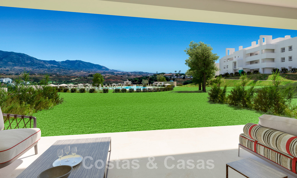Modernos apartamentos de golf en venta situados en un exclusivo resort de golf en Mijas, Costa del Sol 49175