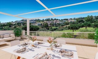Modernos apartamentos de golf en venta situados en un exclusivo resort de golf en Mijas, Costa del Sol 49179 