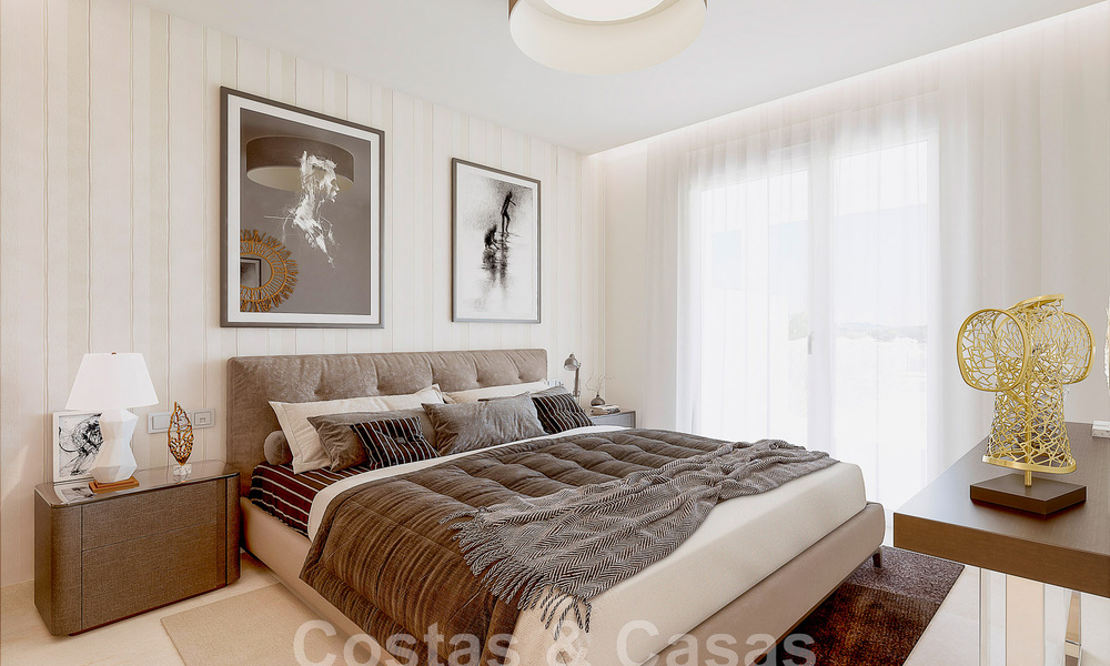 Modernos apartamentos de golf en venta situados en un exclusivo resort de golf en Mijas, Costa del Sol 49184
