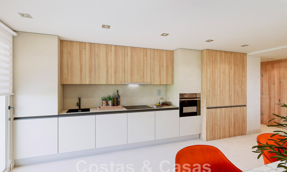 Modernos apartamentos de golf en venta situados en un exclusivo resort de golf en Mijas, Costa del Sol 49188
