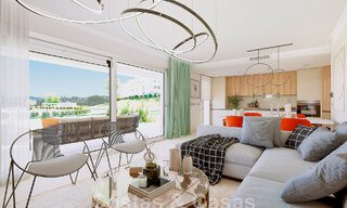 Modernos apartamentos de golf en venta situados en un exclusivo resort de golf en Mijas, Costa del Sol 49190 
