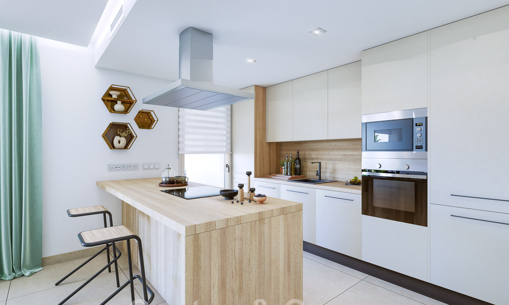 Modernos apartamentos de golf en venta situados en un exclusivo resort de golf en Mijas, Costa del Sol 49194