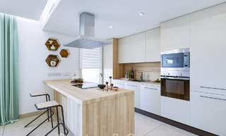 Modernos apartamentos de golf en venta situados en un exclusivo resort de golf en Mijas, Costa del Sol 49194 