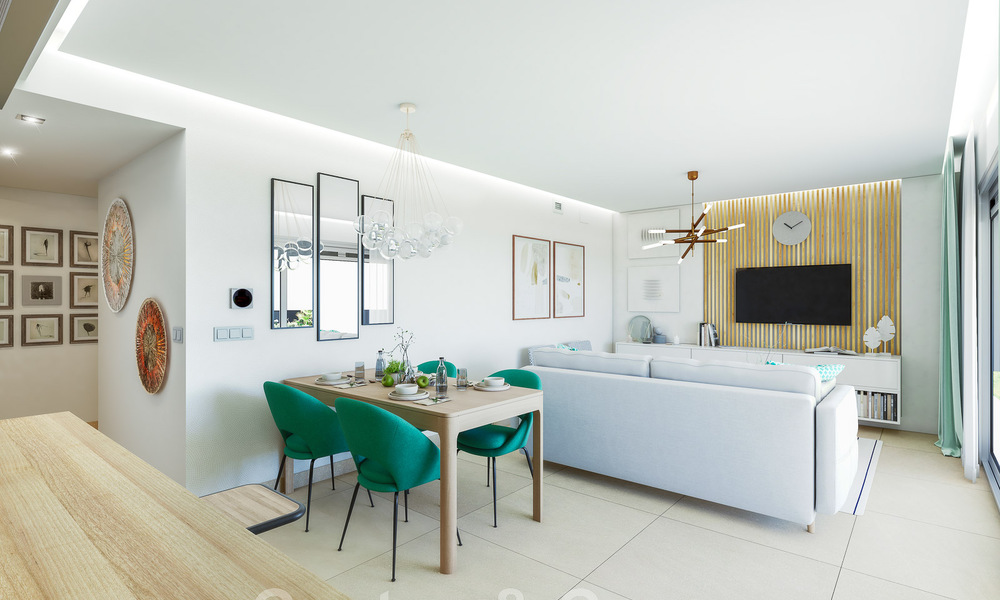Modernos apartamentos de golf en venta situados en un exclusivo resort de golf en Mijas, Costa del Sol 49196