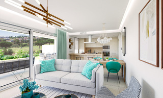 Modernos apartamentos de golf en venta situados en un exclusivo resort de golf en Mijas, Costa del Sol 49198 