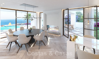 Villa mediterránea de lujo en venta con vistas al mar en prestigiosa urbanización cerrada en La Quinta en Benahavis - Marbella 49227 