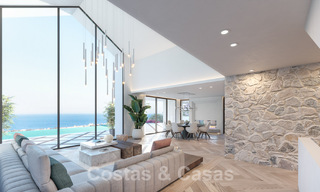 Villa mediterránea de lujo en venta con vistas al mar en prestigiosa urbanización cerrada en La Quinta en Benahavis - Marbella 49228 